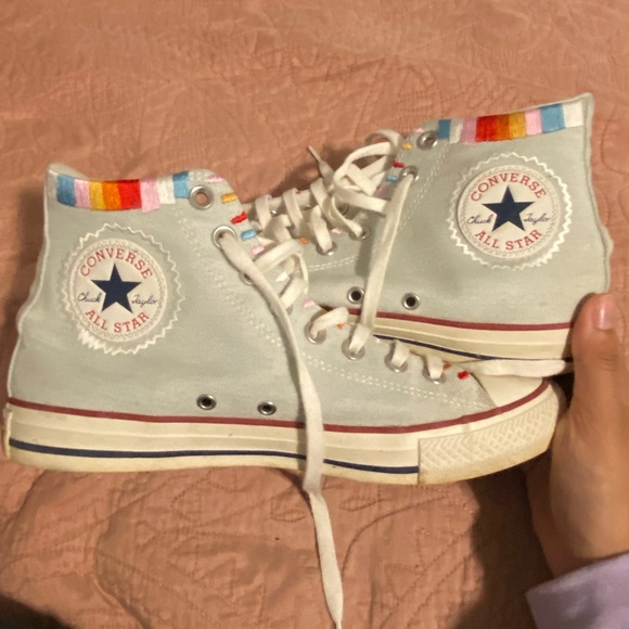 Converse Shoes - Embroidered Converse Size 10